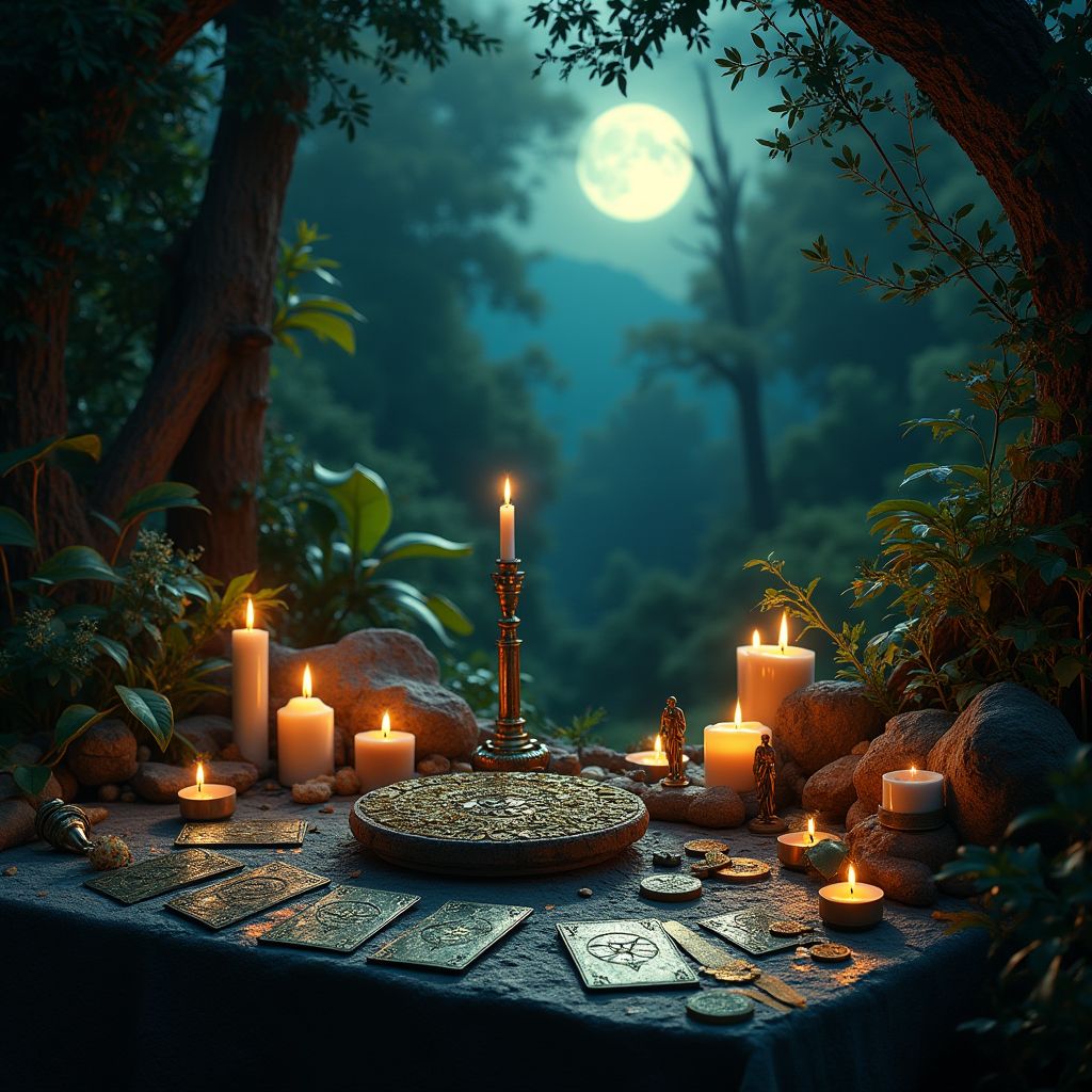 Altar de Magia Nordica y Tarot de Arianna Draken Runas y Rituales de Proteccion. ritualesy magia.com