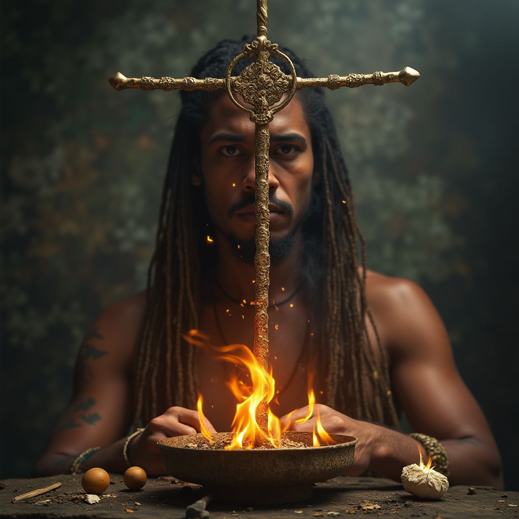 Santiago Cruz Místico-del Nuevo Mundo Protección Espiritual con Magia Indígena y Cristiana - ritualesymagia.com
